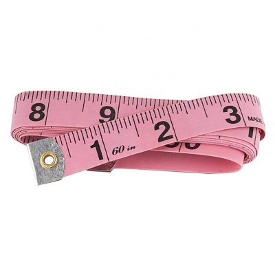 Soft 60-inch Tape Measure Pink For Sewing Tailor Cloth Ruler Measuring Tape